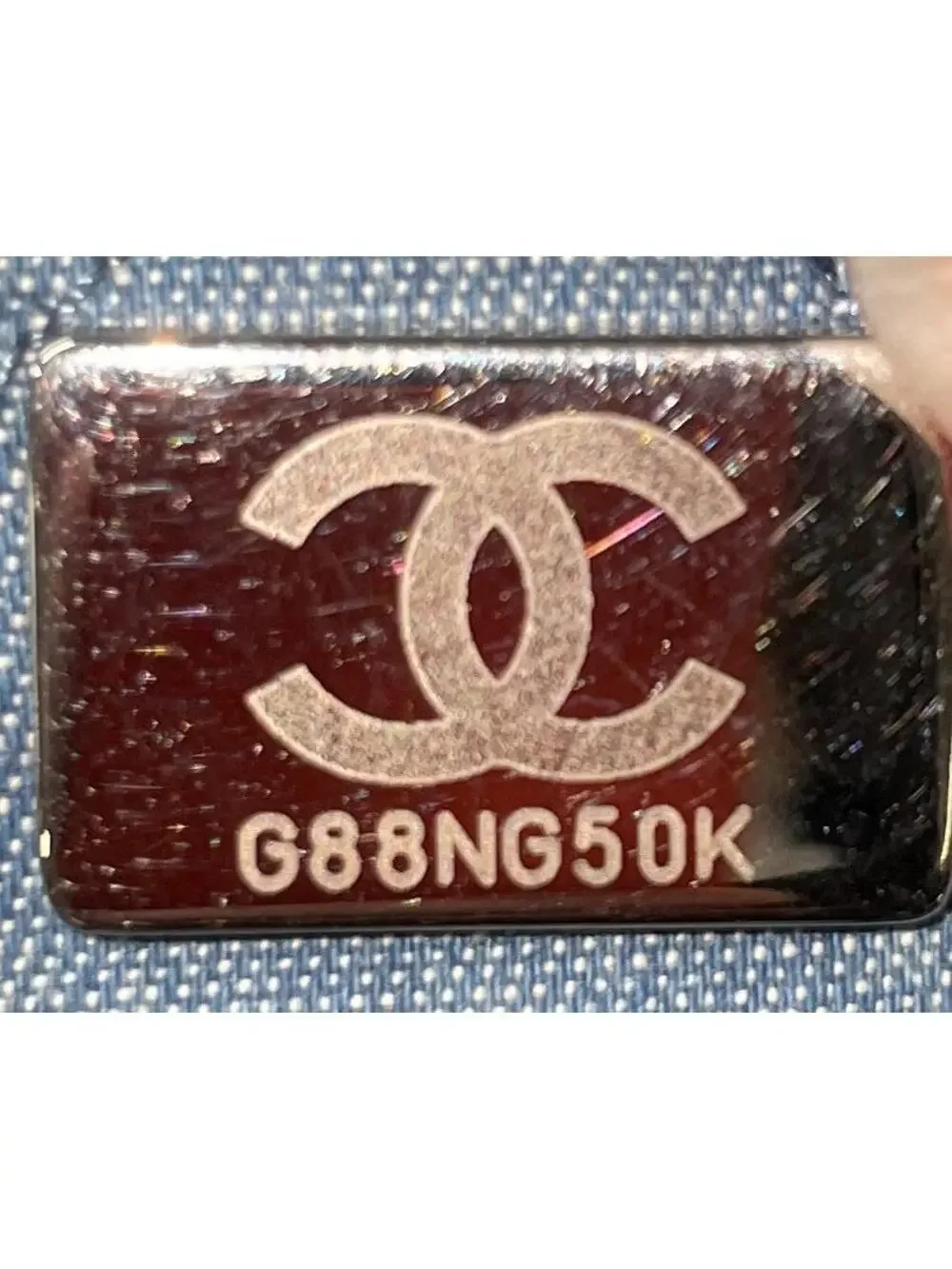 Chanel 22 Chain Backpack Quilted Denim #281418C49B